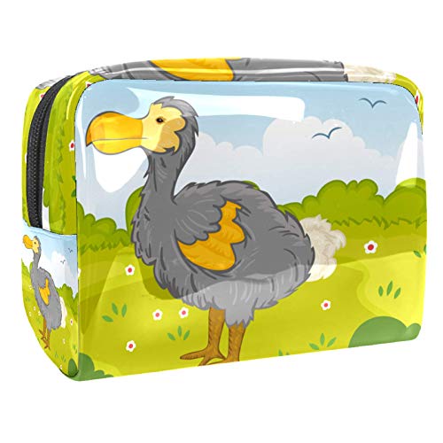 Tragbare Make-up-Tasche mit Reißverschluss, Reise-Kulturbeutel für Frauen, praktische Aufbewahrung, Kosmetiktasche, Dodo Bird in Park