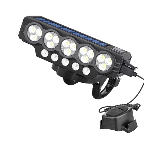 ソーラー自転車の光明るい明るい懐中電灯ホーンLEDフロントライト充電式バイクヘッドライトアクセサリー防水自転車強力な自転車のフロント