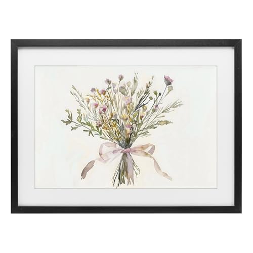 Stupell Industries 'Bouquet of Spring Wildflowers'�A�t���[���v�����g�A���_�[�K���X�A�u���b�N�A20 x 14�C���`�A�|���₷�����A�č����ACreative Studio��