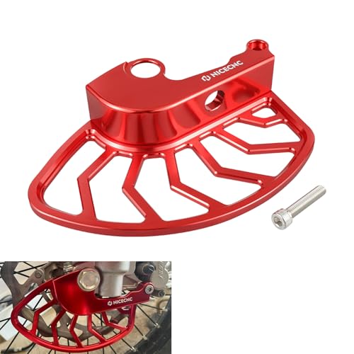 NICECNC Red Front Disc Brake Guard Protector Shield Compatible with