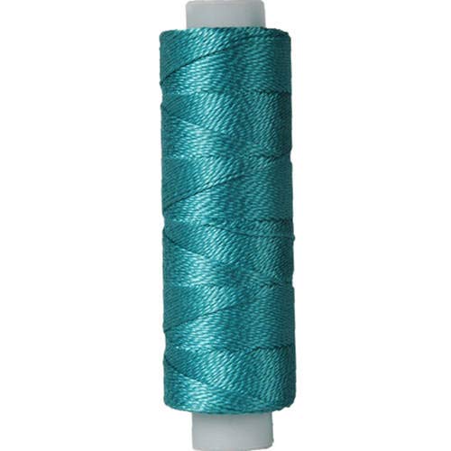Threadart Pearl Cotton Thread | 75Yd Spools Size 8 | Perle Cotton For Friendship Bracelets, Crochet, Hardanger, Cross Stitch, Needlepoint, Hand Embroidery | Color 597 - Turquoise - 40 Colors Available #TOP9