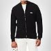 Lacoste Men's Zipped High Neck Cotton Sweater, Black, Large