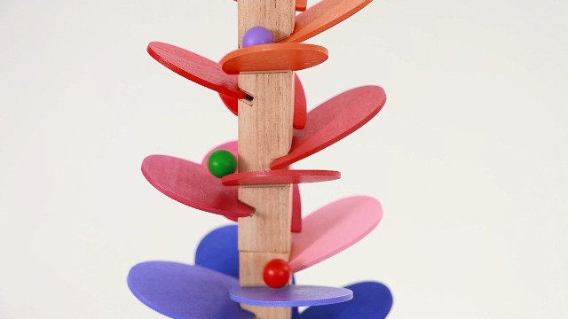 Arbre Musical En Bois Music Tree - Jeu De Piste à Billes Avec Sons Doux - Jouet éducatif Pour Enfants 3-7 Ans