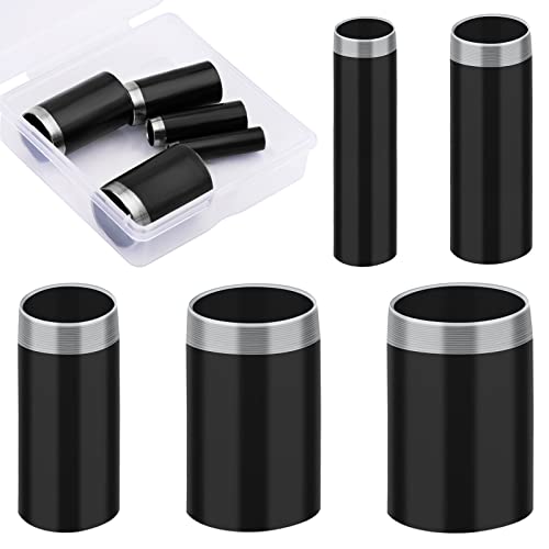 Veroave 5 Sizes Round Hole Punch, Hollow Punch Cutter Tool Set with Storage Case, Leather Craft Tools Kit for Handmade DIY Craft Hole Punch