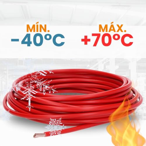 Cable de cobre Lapp H07V-K 16 mm² rojo para circuitos eléctricos y tuberías 5