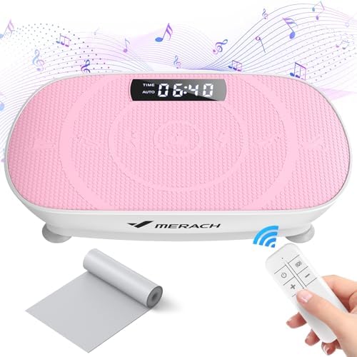 MERACH Vibration Plate Exercise Machine,Whole Body Workout Power Vibrate Fitness Platform Vibration Plate for Lymphatic Drainage,Motor Speed Control , Weight Loss & Shaping MERACH Vibration Plate Exercise Machine,Whole Body Workout Power Vibrate Fitness Platform Vibration Plate for Lymphatic Drainage,Motor Speed Control , Weight Loss & Shaping