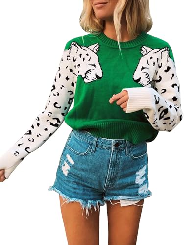 Mansy Women's Casual Long Sleeve Crew Neck Cute...
