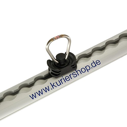 10 x Automotive Fitting für Airlineschienen, Kerl 500, Belastbarkeit LC 500 daN, Stahl verzinkt mit Kunststoff-Retainer