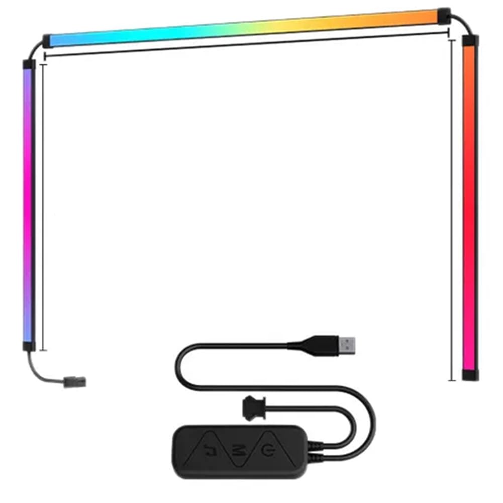 Hndhbfgrt RGB Light Smart Ambient TV PC Display Sync Computer Atmosphere for 24 Inch Monitor