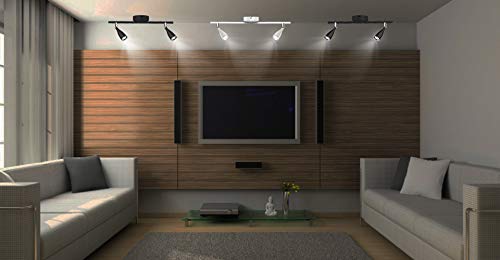 Lampada da Muro LED 9W, Wall Light, Nero, 3000K