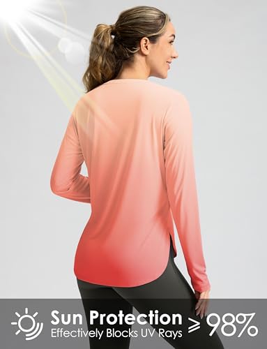 Image of Women's Sun Shirts UPF 50+ Long Sleeve UV Protection Shirt Lightweight Quick Dry Workout Hiking Tops for Women
