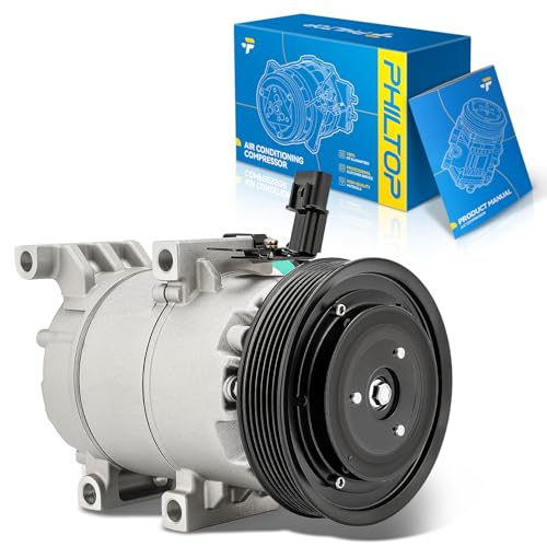 Image of PHILTOP NEW Air Conditioner AC Compressor + Clutch for Kia Soul 2014-2019 1.6L, 2017-2019 1.6T,Forte5 2014-2018 1.6T,Forte Koup 2014-2016 1.6T, Hyundai Elantra 2017-2020 1.6T,Elantra GT 2019-2020 1.6T