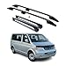 Produktbild OMAC Dachreling + Dachträger kompatibel mit VW T5 T6 Transporter Multivan L1 Alu Schwarz 4X