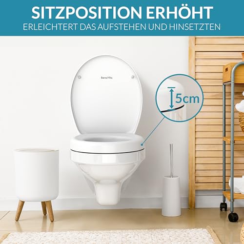 WC-Sitz mit Absenkautomatik aus Duroplast für erhöhten Komfort