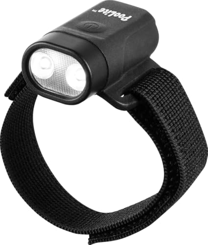 Ironwear Poolite 8075 LED Adjustable Hands Free Flashlights for Dog Walking and Running (Black)