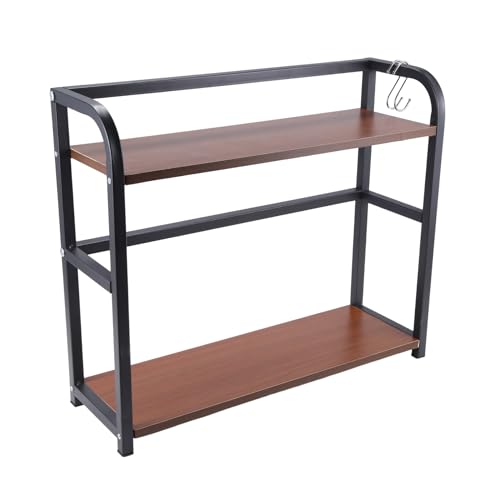 Vocdikficy Estante de, Soporte de Almacenamiento de Cocina, Organizador de Condimentos Multicapa, Organizador de Condimentos, Estante de Cocina Negro
