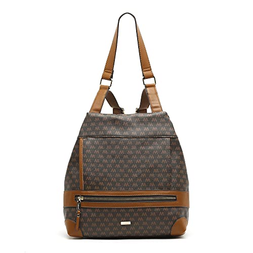 MISAKO Monogram mochila antirrobo con estampado monograma Mujer: 29x33x13 cm