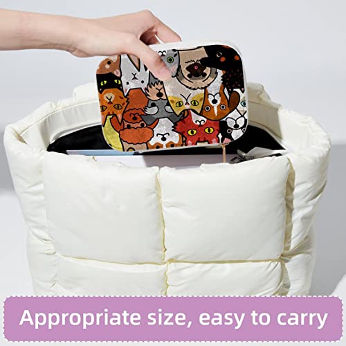 Boîte de rangement en velours pour bagues et colliers avec zip - 5
