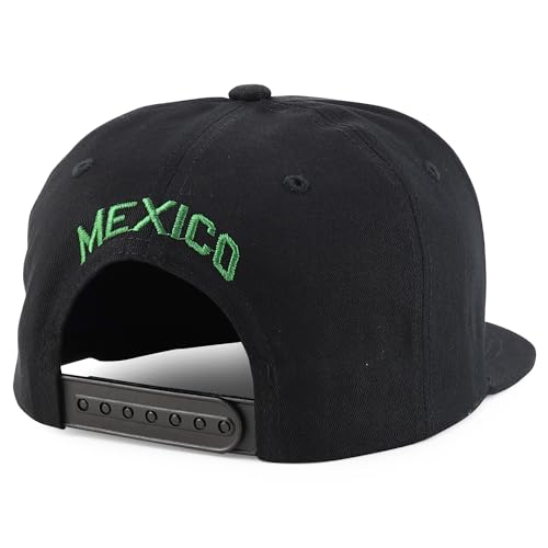 Image of Hecho En Mexico Eagle 3D Embroidered Flat Bill Snapback Cap