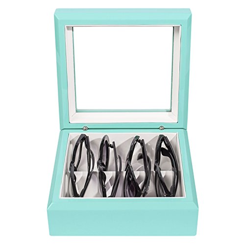 Image of OYOBox Mini Luxury Eyewear Organizer, Wood Display Box for Glasses + Sunglasses