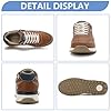 ARRIGO BELLO Mens Shoes Casual Trainers Walking Fashion Sneakers with Zipper Breathable Lightweight Size 7-11UK(Brown,9) #1