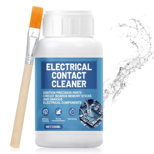 JAOJAO 250ml Electronic Contact Cleaner Circuit Board Cleaner Fast Drying Precision Electronics Cleaning for Circuit Boards Appliance Control Boards Switches & Connectors Transparent