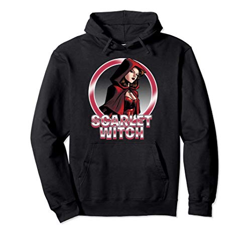 Marvel Scarlet Witch Red Hooded Sorceress Badge Sudadera con Capucha