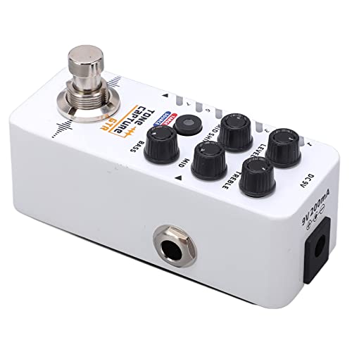 Pédale de guitare à capture de tonalité, compensation de réponse en fréquence dynamique DC 9 V Guitar Hearing Capture Effector 7 positions prédéfinies avec autocollant pour la performance - Les Beatles, Paul McCartney, John Lennon, RIngo Starr, George Harrison Pédale de guitare à capture de tonalité, compensation de réponse en fréquence dynamique DC 9 V Guitar Hearing Capture Effector 7 positions prédéfinies avec autocollant pour la performance