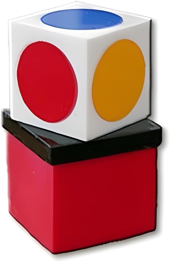 MilesMagic Magician's Color Vision Gimmick | Magic Cube Illusion with Colour Prediction Box for Astonishing Real Close Up Street Magic Tricks and Mentalism
