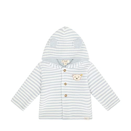 Preisvergleich Produktbild Steiff Unisex Baby Strickjacke mit Kapuze Basic Jacke, Celestial Blue, 80