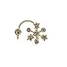 Chopmall® Fashion Diamond Snowflake Alloy Ear Cuff (Gold) (1 Pc)