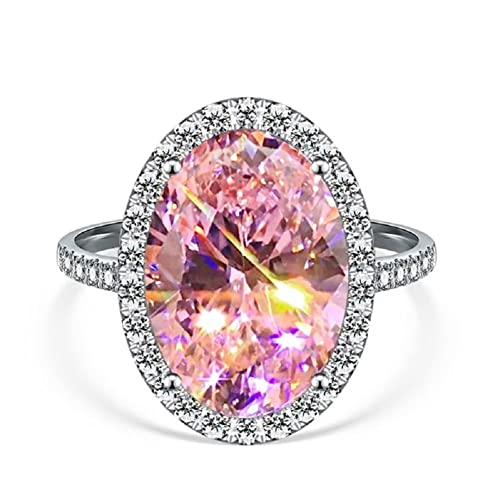 Bague diamants brillants argent et topaze rose pour femme