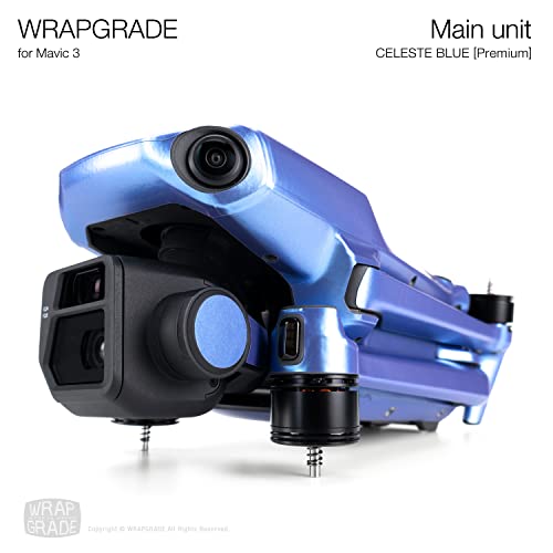 Image of WRAPGRADE Full Skin Stickers for DJI Mavic 3 / Mavic 3 Classic (Celeste Blue)