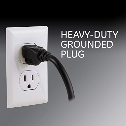Ge 6-Outlet Surge Protector, 3 Ft Extension Cord, Power Strip, 800 Joules, Heavy Duty Plug, Twist-To-Close Safety Covers, Protected Indicator Light, Ul Listed, Black, 47224 #TOP2