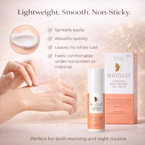 Image of Liposomal Depigmenting Gel Cream 30g | Reduces Dark Spots & Pigmentation | Evens Skin Tone | Brightening Face Cream | Dermatologically Tested (Cream)