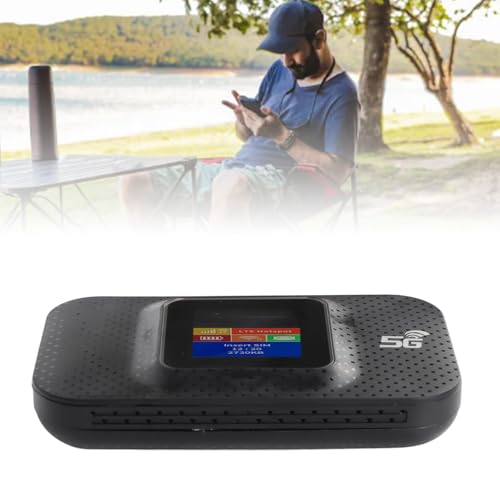Image of 4G Portable WiFi 1 44in Color Screen Mobile WiFi Hotspot Router with Micro SIM Card Slot for Phone Tablet Laptop Black 4G Speed with Access Use is Applicable Regions to (Black)