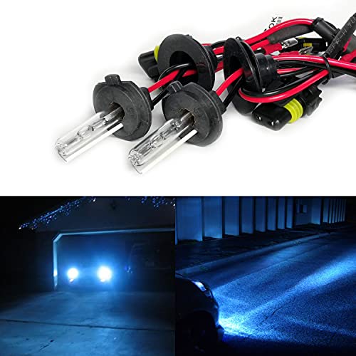 Troniz H7 Xenon HID Bulbs AC 35W Super Bright Headlight Bulb Replacement Lamp, 10000K Deep Blue, Pack of 2