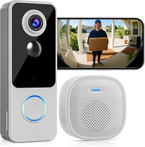 Amazon.co.jp: インターホン ワイヤレス工事不要[2K HD 180° 超広角