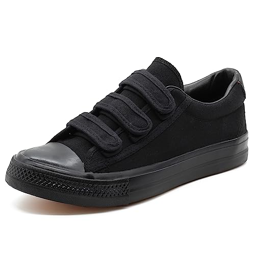 Image of Men Canvas Running Walking Casual Hook and Loop Tape Sneakers Shoes
