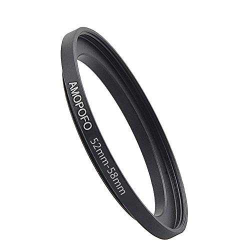 Image of 52mm to 58mm Camera Filter Ring /Adapter for 58mm UV, ND, CPL Filter, Metal Step-Up Ring