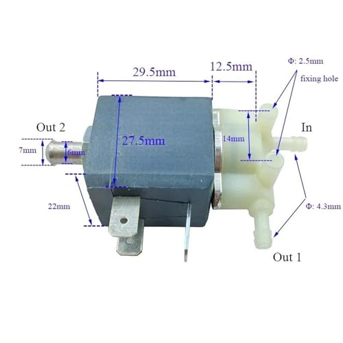 Électrovanne électrique AC 230V 588 normalement ouverte eau chaude et vapeur 5pcs