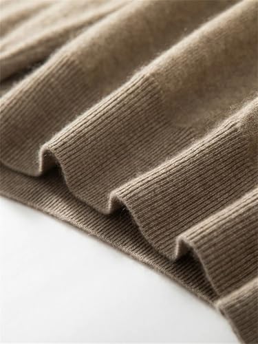 Men's 100 Percent Cashmere Knitted Sweater Winter Casual V-Neck Pullover3