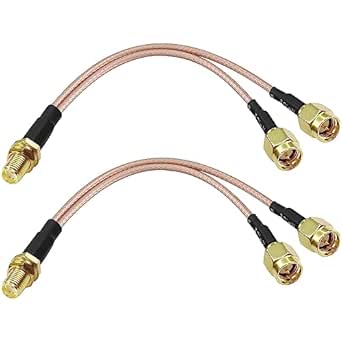 RG316 SMA A 2x SMA Spina Maschio E Jack Femmina Tipo Y - Foto 6