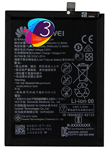Image of The Black Store Original HB396285ECW Battery for Huawei Honor 10, 10 Lite, P20 {3400mAh} with 90 Days Warranty