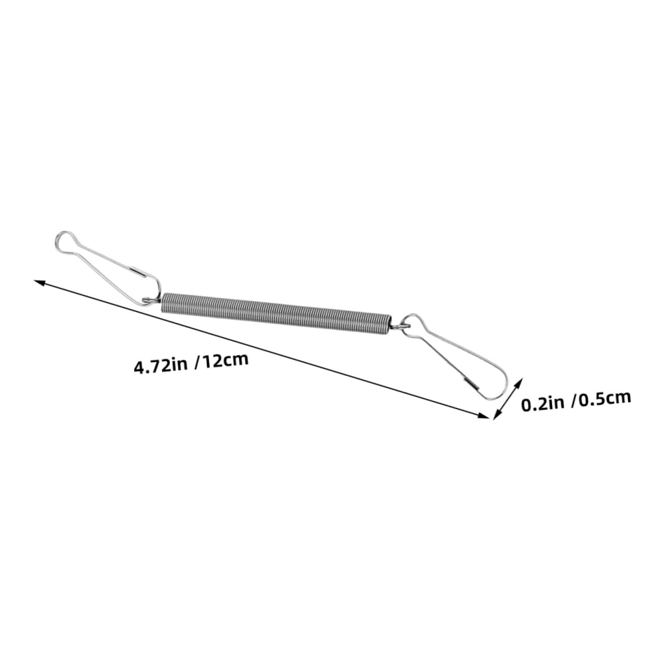 ORFOFE 50 Pezzi Clip a molla in acciaio per supporto bevitore appeso gabbia piccoli animali coniglio criceto holder fissaggio bottiglia acqua