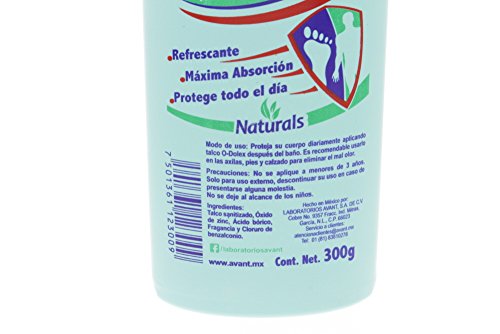 Image of Odolex Naturals Deodorizing Powder 300g - Talco Desodorante Natural (Pack of 2)
