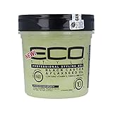 Eco Style Black Castor & Flaxseed Oil Gel, 16 Ounce
