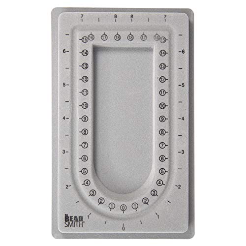 Image of The Beadsmith Mini Bead Board, Grey Flocked