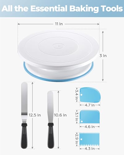 Kootek Cake Decorating Kit with Turntable