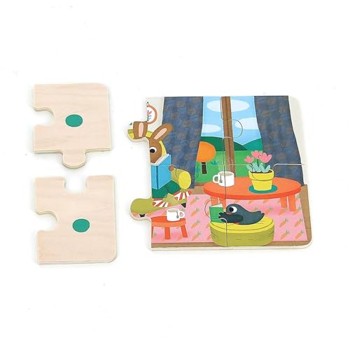 Puzzle La casa Vilac que estimula la motricidad fina infantil 5